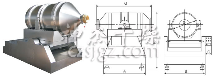 EYH系列二維運(yùn)動(dòng)混合機(jī)